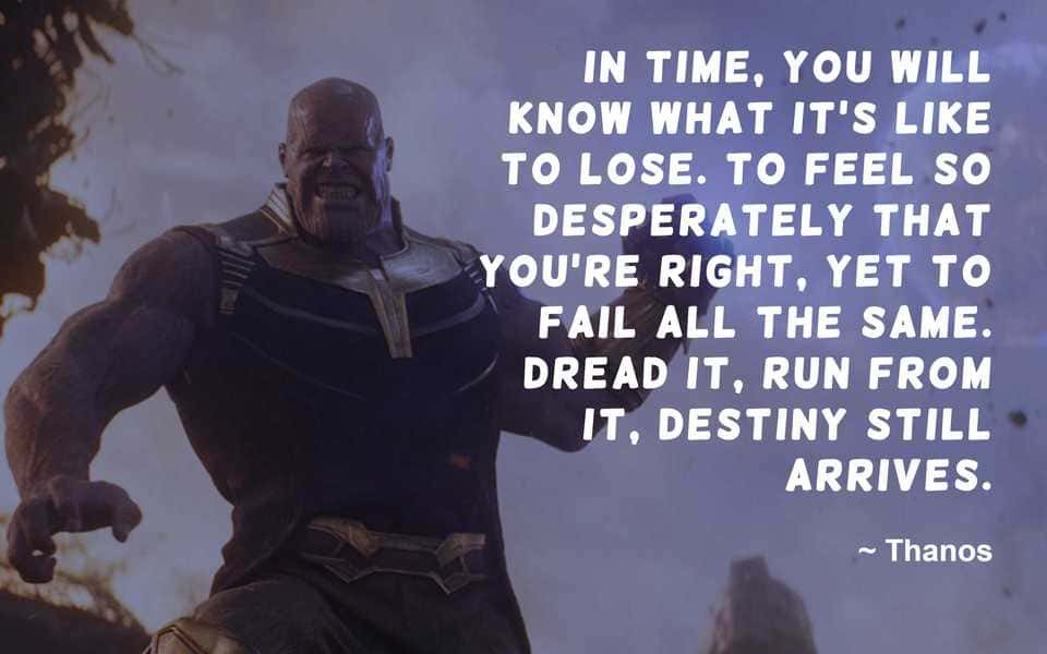 Thanos Quote